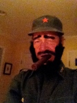 Fidel Castro Halloween Get-Up (Oct 2013)
